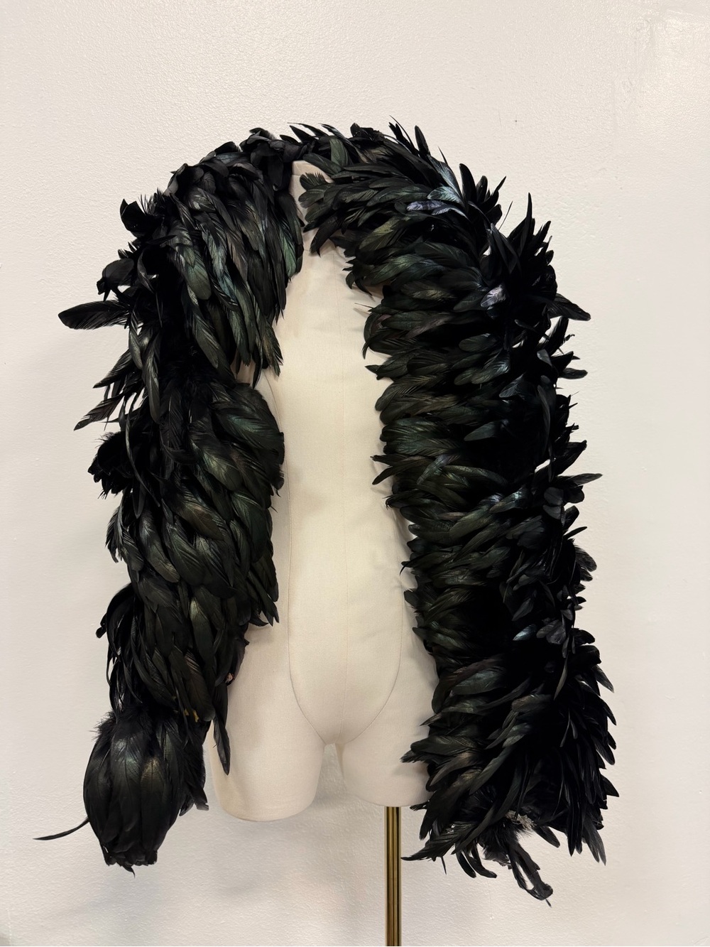 Vintage Black Feather Boa